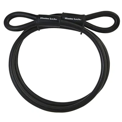 Image of Master Lock Cable Lock, Looped End for Use With Padlocks, Best Used Fences, Gates, Ladders and More