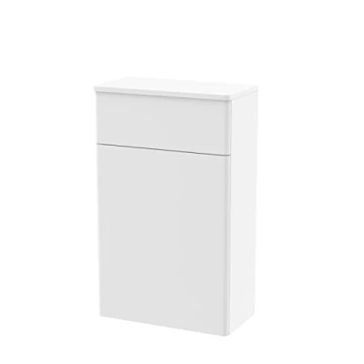 Image of nuie CLA141 Classique Traditional Bathroom Floor Standing WC Toilet Unit (Concealed Cistern and Pan Not Included), 500mm, Satin White
