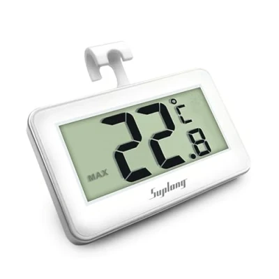 Image of Fridge Thermometer Digital Refrigerator Thermometer, Suplong Waterproof Freezer With Easy to Read LCD Display (White 1)