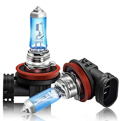 Image of DZG H16 Halogen Fog Light Bulbs Replacement Kit 19W 5000K Super Bright Warm White Lamp 12V Auto, 2 Pieces