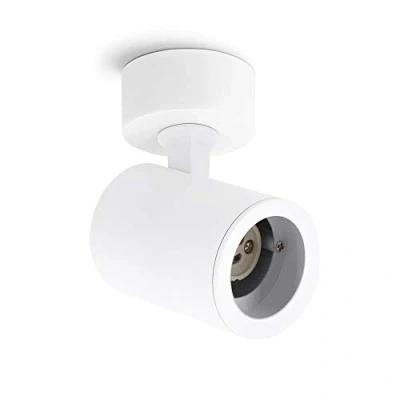 Image of linovum TENJO Wall Spotlight Ceiling Swivelling White Round Socket for 1x GU10 Indoor Rotating Lamp