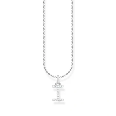 Image of THOMAS SABO letter H gold plated silver with zirconia KE2247 414 14 necklace