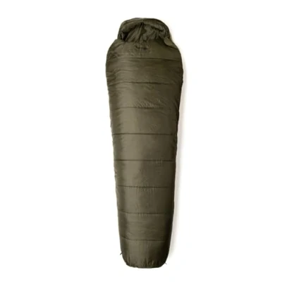 Image of Snugpak The Sleeping Bag WGTE with Isofibre Insulation Cold Weather Rated, Lightweight, Compact Mummy Compression Sack for Camping, Hiking Drawcord Hood &amp; Dual Zip (Olive)