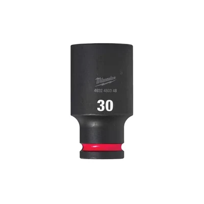 Image of Milwaukee 1/2&quot; Sq Drive Shockwave Impact Socket 30mm Deep Ii
