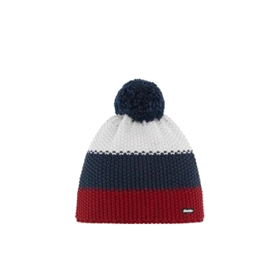 Image of Eisbär Star Pompom Hat Kids, Red, Blue, White, One Size