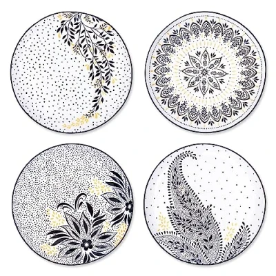 Image of Sara Miller Artisanne Noir Set of 4 Salad Plates