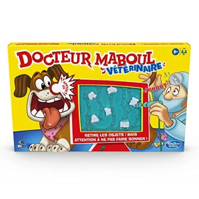 Image of Hasbro Gaming Jeu Docteur Maboul Vétérinaire