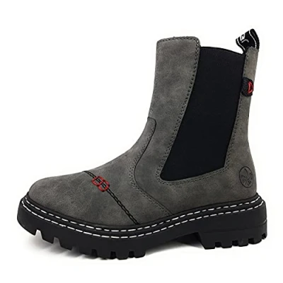 Image of Rieker Women&#039;s Z9653 Fashion Boot, Gray, 4 UK