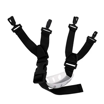 Image of Professional 4 Point Workwear Adjustable Safety Chin Strap Hard Hat Helmet with Cup