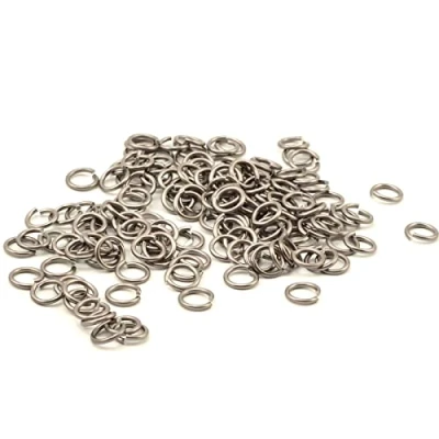 Image of Vaessen Creative Alu Deco jump rings 10mm x135 anthracite,