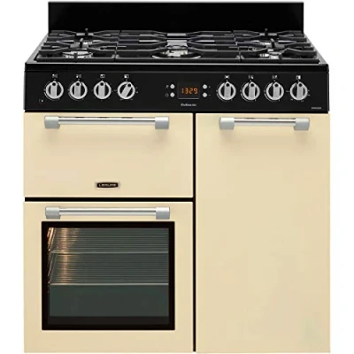 Image of Leisure ck90 F232 Freestanding Gas Hob a Black, Cream Colour Kitchen (Kitchen Freestanding, Colour, Buttons, Rotary, Front, Electronic, LED)