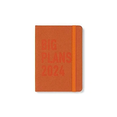 Image of Letts Big Plans A6 2024 day to page with appointments diary rust