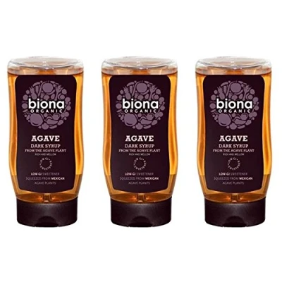 Image of (3 Pack) Biona Org Agave Dark Syrup 250ml 3 Pack Bundle