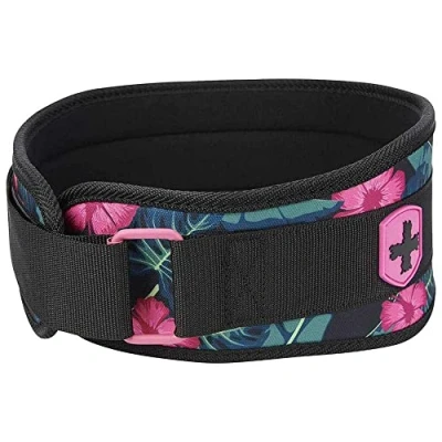 Image of Harbinger 4.5&quot; (11.43cm) Foam core Belt for lower back and stability, Floral, Unisex, Large