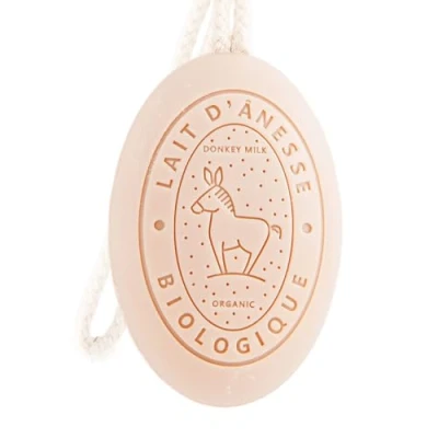 Image of Label Provence Savon de Marseille French Soap on a Rope Made With Fresh Organic Donkey Milk Monoi Fragrance 175 Grams