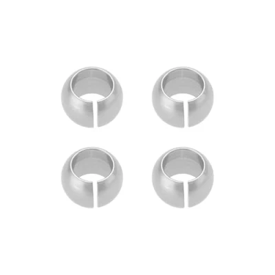 Image of eMagTech 4PCS Aluminum Alloy Low Friction Suspension Arm Balls RC Model Car Parts Compatible with Ta miya TT02 54559 1/10
