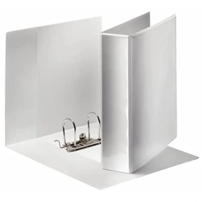 Image of Esselte Leitz Standard Presentation Lever Arch File, PP Foil, 7.5 cm Ring Diameter, 19175 A4 Maxi, White