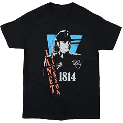 Image of Janet Jackson Tour 1814 T Shirt Tee Men Black M