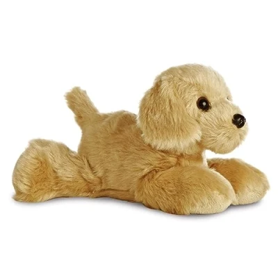 Image of Aurora World 31294 Mini Flopsie Golden Retriever Plush Toy , Brown