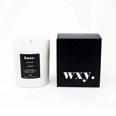 Image of WXY haze. scented candle, Patchouli &amp; Hemp