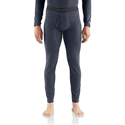 Image of Carhartt Men&#039;s Base Force Heavyweight Polyester Wool Bottom Layer, Navy Heather, XL