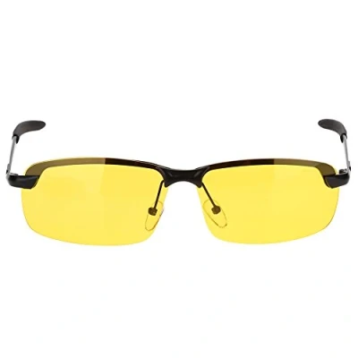 Image of Night Vision Glasses,Night Driving Glasses Anti Glare Polarized Sunglasses,Fashion HD Goggles Eye Eyewear Yellow Lens for Cycling