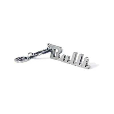 Image of BRISA VW Collection Volkswagen Metal Keyring Keychain Accessory Keyholder in T1 Bus Design (Bulli/Silver)
