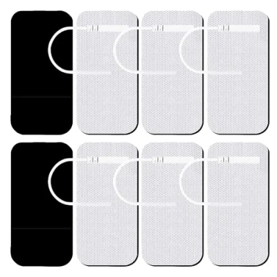 Image of Med Fit TENS Self Adhesive Pads: 16 Pads (4 Packs) of Durable 5cm x 10cm for Effective Pain Relief &amp; Management Perfect Back, Muscle Joint Compatible with Most Machines