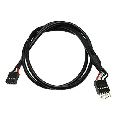 Image of BAIRONG USB Internal Motherboard Header Cable 9pin Male to Female