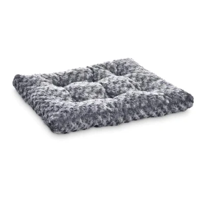 Image of Amazon Basics Cat and Dog Bed, Machine Washable Pet Extra Large (117 x 74 10 cm), Grey Swirl