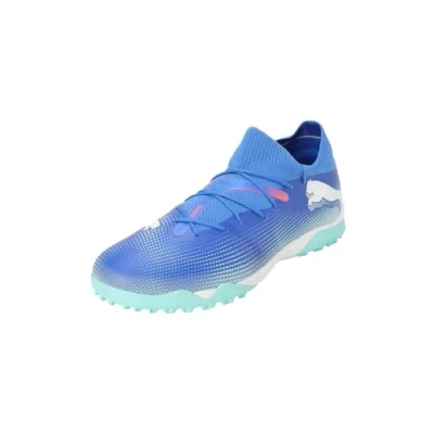 Image of Puma Future 7 Match TT Astro turf trainers, Men&#039;s, Size: 10, Bluemazing/white/electric peppermint Textile/synthetics