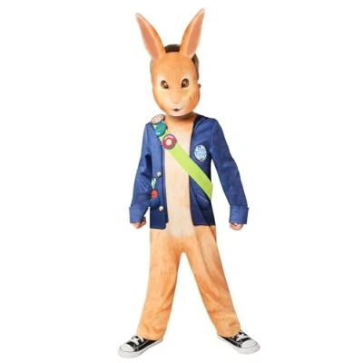 Image of Amscan 9916769 Kids Official Peter Rabbit TV World Book Day Fancy Dress Costume Age: 4 6 Yrs