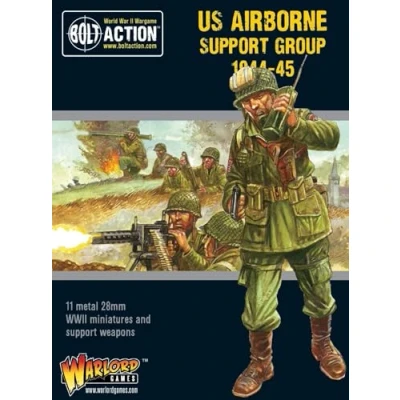 Image of US Airborne support group (1944 45) 28mm Scale Metal Miniatures for Bolt Action by Warlord Games Highly Detailed World War 2 Table top Wargaming