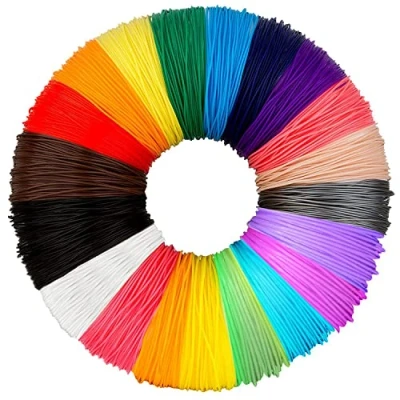 Image of 3D Pen Filament Refills PLA, 20 Colors, 33 Feet Each Laufen Printing Filament, Printer 1.75mm Total 660 for PACKGOUT, MYNT3D, Soyan, DeWang,