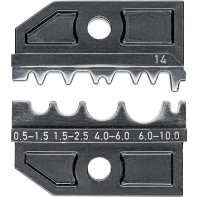Image of Knipex Crimping die for non insulated crimp terminals, tube and compression cable lugs crimp, butt press connectors 97 49 14