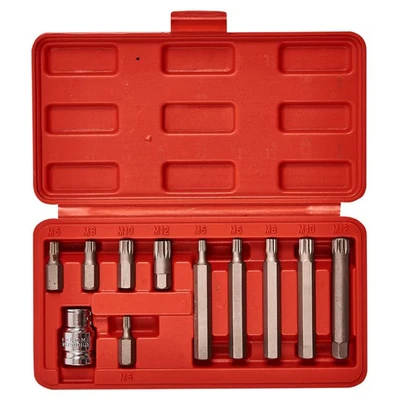 Image of Amtech I8450 11 Piece Spline bit and Socket Set