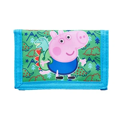 Image of George Pig Children&#039;s Green Tri Fold Wallet