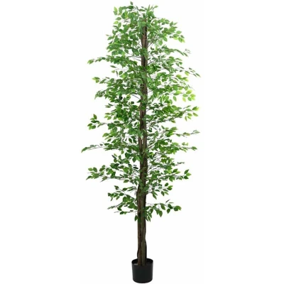 Image of vidaXL Artificial Ficus Plant 2016 Leaves 300 cm Green