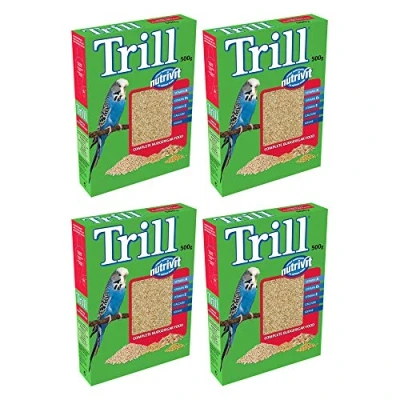 Image of Bird Supplies Trill Nutrivit Complete Budgie Food With Vitamins 500g (4 Pack)
