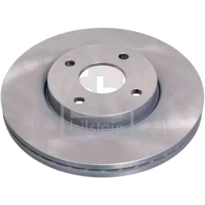 Image of 1335684, 1360273, 1445625 Brake disc FEBI BILSTEIN 43890 Front Axle 278mm 25mm 4 Hole 108mm internally vented Coated FORD: FIESTA 5