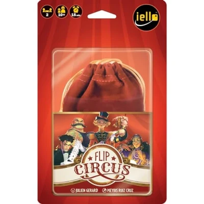 Image of IELLO Flip Circus Card Game Ages 10+ 2 Players 15 Minutes Playing Time