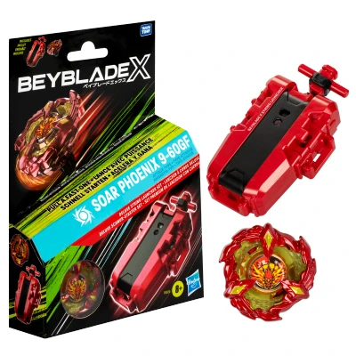 Image of Beyblade X Soar Phoenix 9 60GF Deluxe String Launcher Set