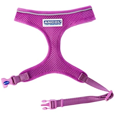 Image of Ancol Viva Mesh Comfort Harness Purple Small ( To Fit Girth 34 45 cm)