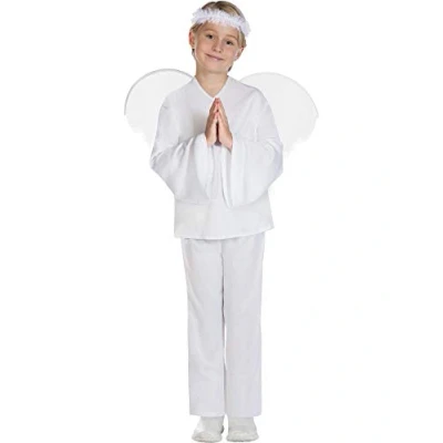 Image of amscan 9908298 Childs Christmas Angel Fancy Dress Nativity Costume (3 4 Years)