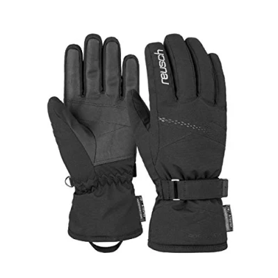 Image of Reusch Women&#039;s Hannah R tex Xt Gloves, Extra Warm, Waterproof and Breathable Ski Black/Silver, 8.5