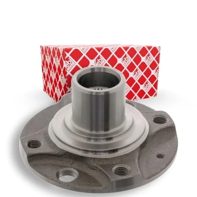 Image of 090095270, 090251816, 90095270, 90251816 wheel Hub FEBI BILSTEIN 03104 4 100mm without bearing Front Axle VAUXHALL: Astra Mk2 CC, Calibra