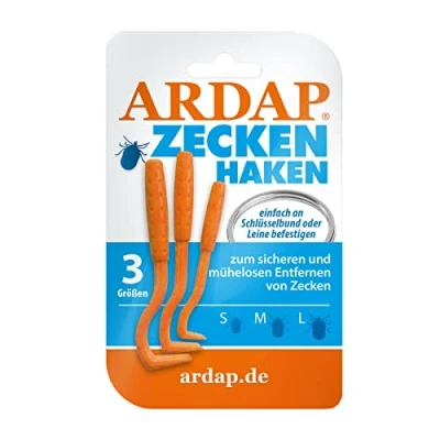 Image of ARDAP Tick Pliers and Hooks 3 Pack Simple Effective Professional for Dogs, Cat &amp; Human Reliable against ticks of any size.