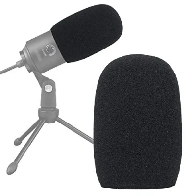 Image of K669 Foam Mic Windscreen, Pop Filter Wind Cover Compatible with Fifine USB Condenser Recording Microphone K669, T669, K669B by SUNMON