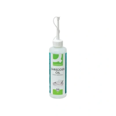 Image of Q Connect, Document Shredder Lubricating Oil, 250 ml Bottle for Improving Performance, Greasing Blades, Improves Shelf Life