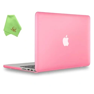 Image of UESWILL Smooth Matte Hard Case Compatible with MacBook Pro (Retina, 13 inch, Early 2015/2014/2013/Late 2012), Model A1502/A1425,No USB C, No CD ROM, Pink